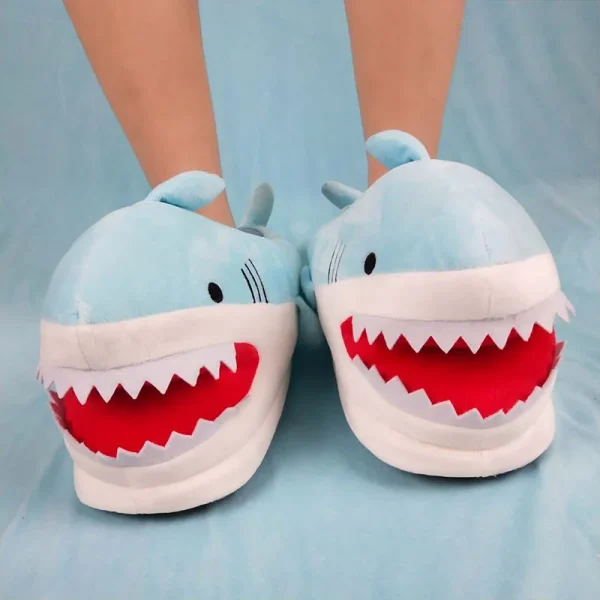 pantoufle poisson requin femme en coton
