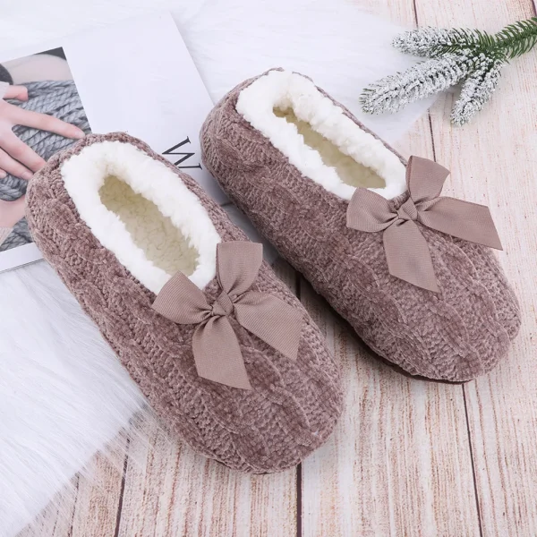 ballerine chaussette antidérapante tricot