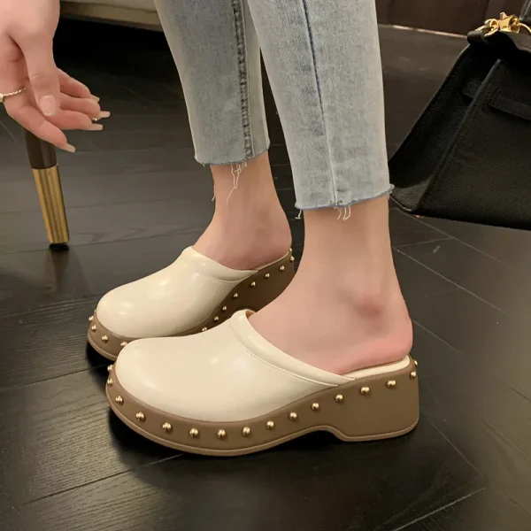chaussures décontractées en cuir pour femme