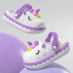 pantoufle d'été licorne confortable pour femme