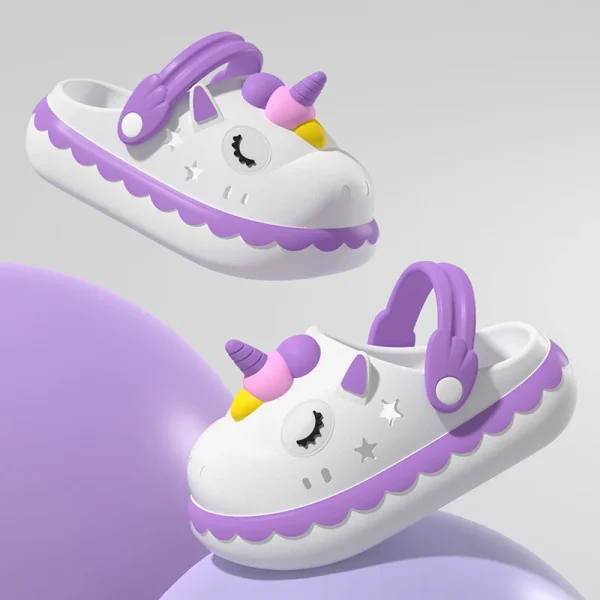 pantoufle d'été licorne confortable pour femme