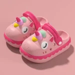 pantoufle été relaxante licorne pour femme