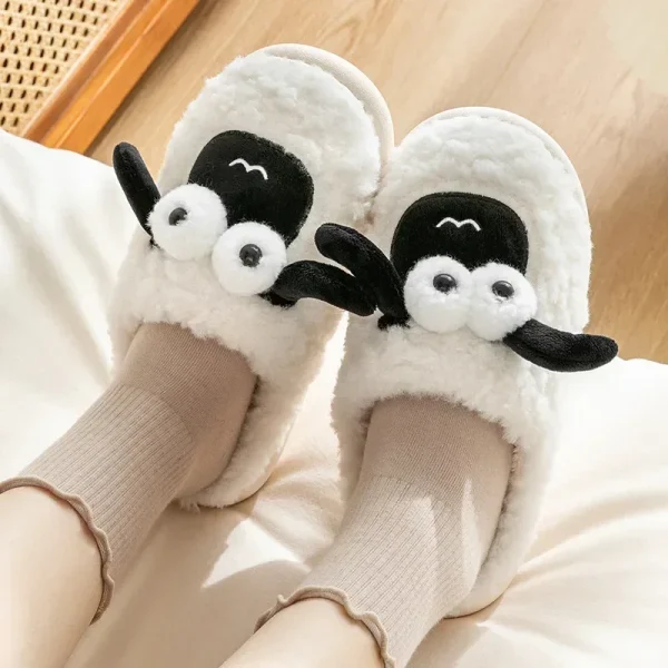 pantoufles drôles chaudes pour femme hiver