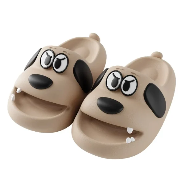 pantoufle extérieur confortable motif chien cartoon