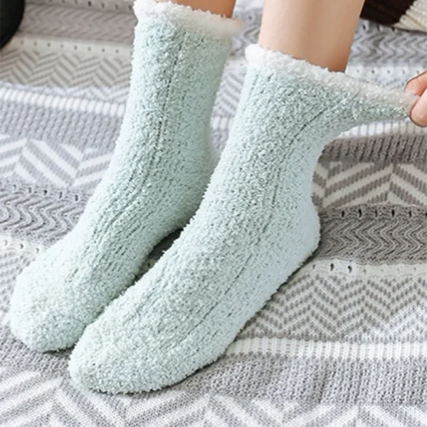 chaussette à paillette moelleux hiver