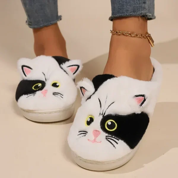 chaussure pantoufle chat chaude