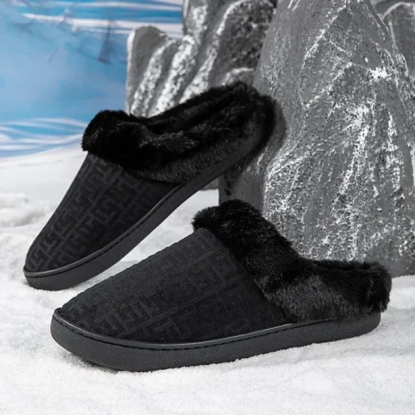 pantoufle chaude hiver antidérapante en coton