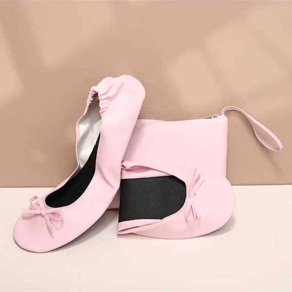 chaussure pantoufle de ballet pliable femme