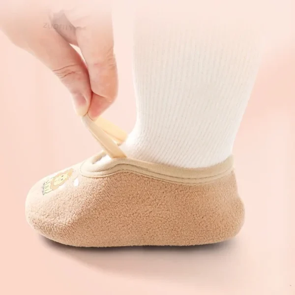 pantoufle d'hiver mignonne en coton chaude pour bébé