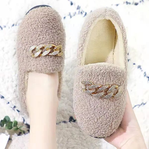 pantoufle en forme de mocassin