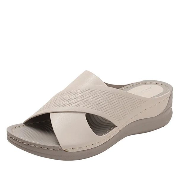 sandales orthopédiques à semelles compensées