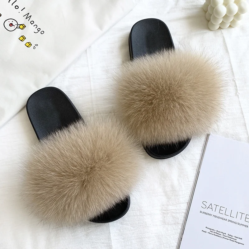 pantoufle femme fourrure tendance