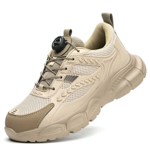 basket chaussures sécurité aérés à bouton rotatif