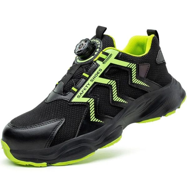 basket chaussures sécurité confortables lacet à bouton rotatif