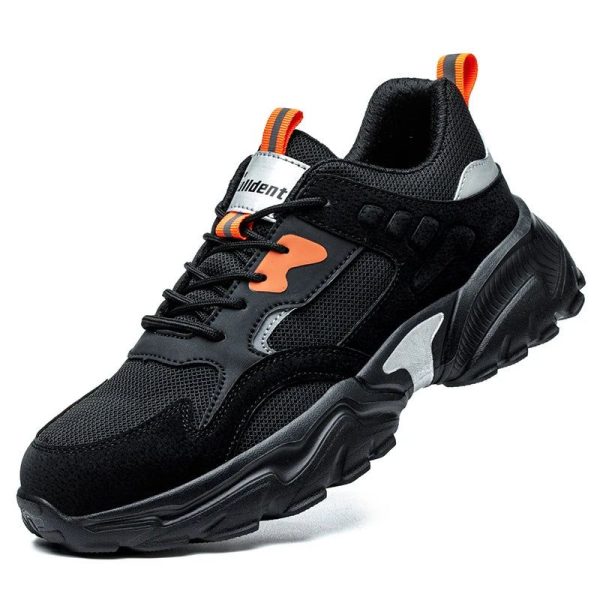 baskets de sécurité avec embout en acier pour homme