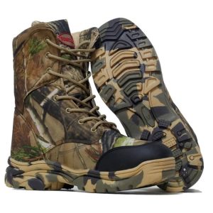 bottes de randonnée camouflage antidérapantes