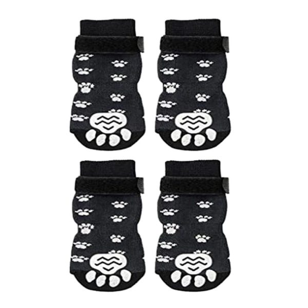 chaussette pantoufle pour chien parquet antidérapant