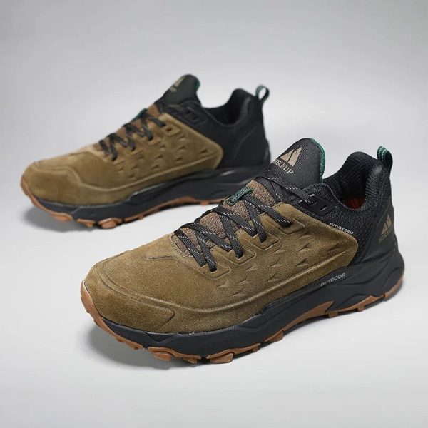 chaussures de randonnée en cuir suédé pour hommes