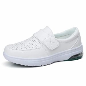 mocassins orthopédiques blancs confort plus