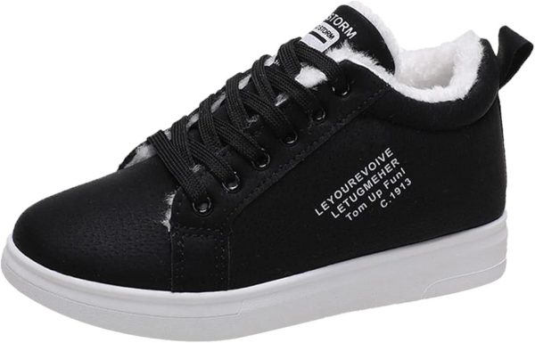 sneakers chaudes en fourrure peluche pour femme